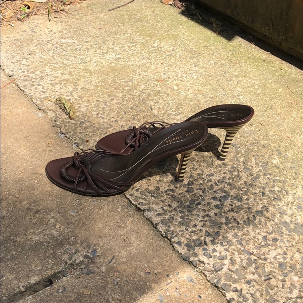 Brown strappy vintage Kate Spade sandals